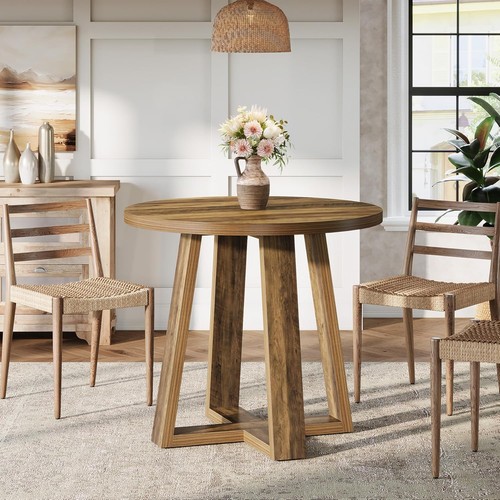 Round dining table for 4 - dining,