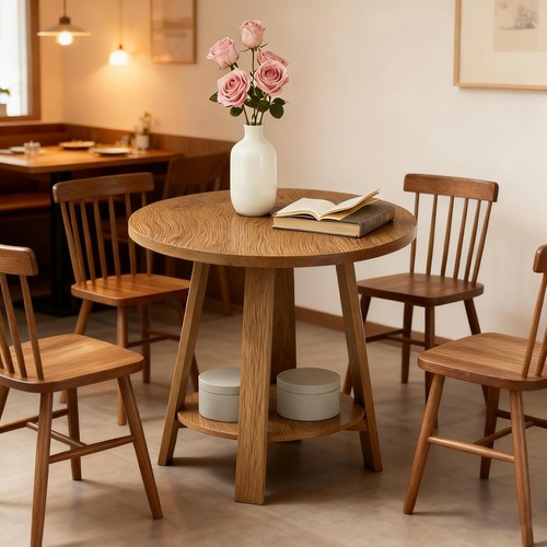 Round dining table - round, for